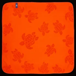Best Sale Vilebrequin Baby Beach Towel Turtle Jacquard Solid Rust/Orange