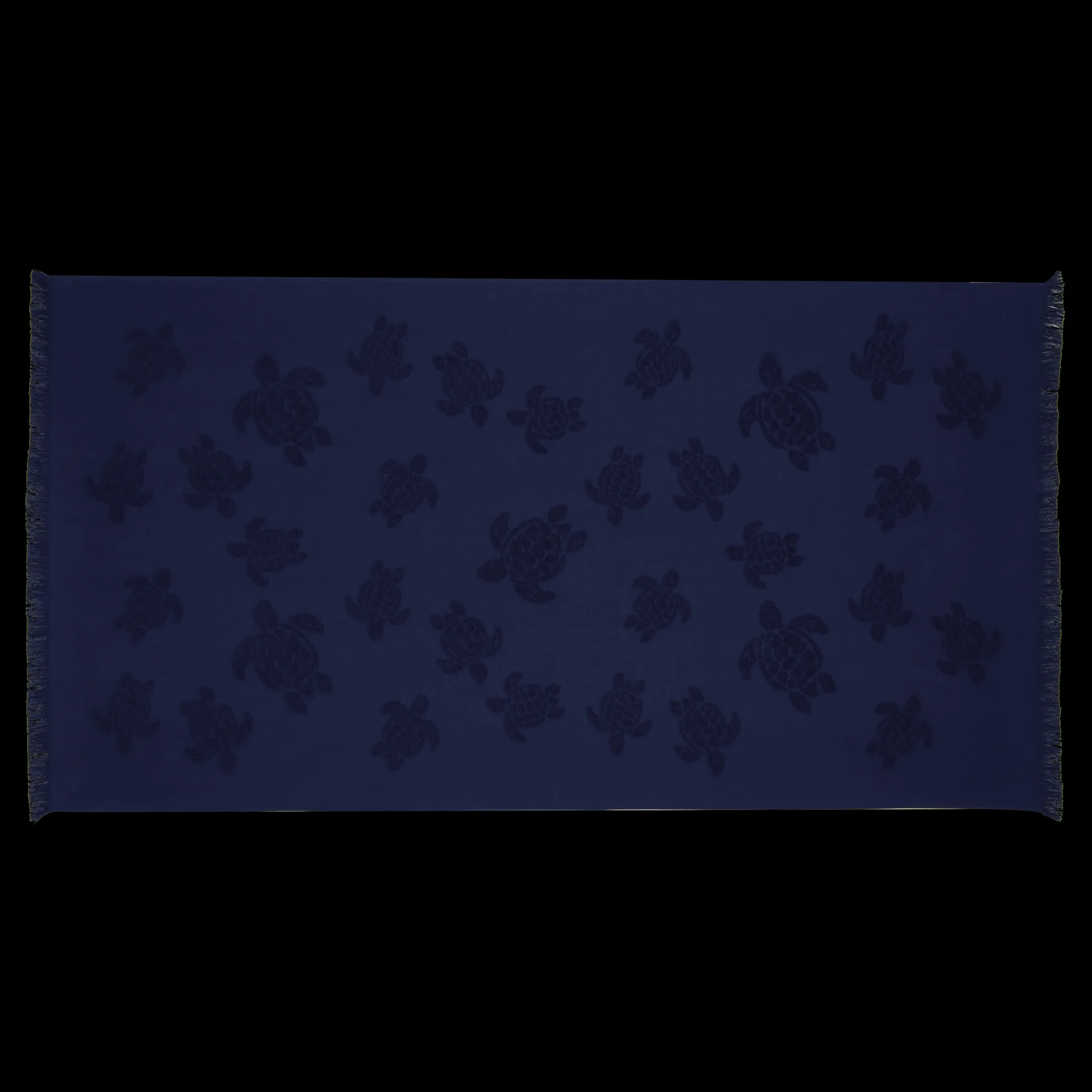 Best Sale Vilebrequin Beach Fouta In Organic Cotton Turtles Jacquard Navy/Blue