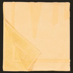 Clearance Vilebrequin Beach Towel Cotton Solid Mineral Genet/Yellow