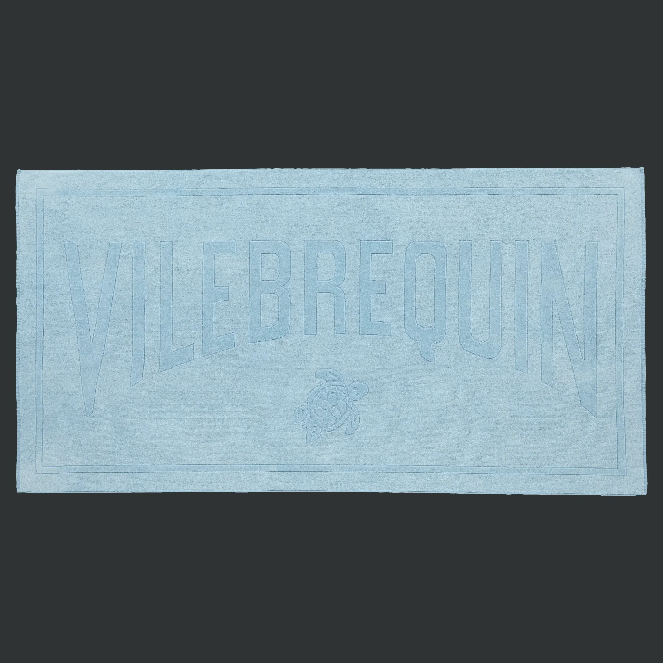 Discount Vilebrequin Beach Towel Cotton Solid Mineral Source/Blue