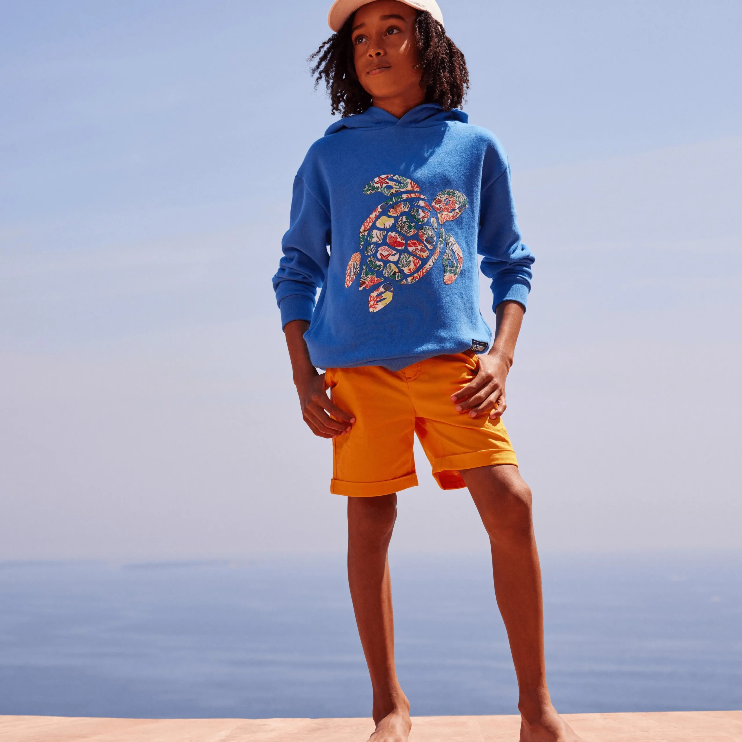 Flash Sale Vilebrequin Boys Bermuda Solid Carrot/Orange