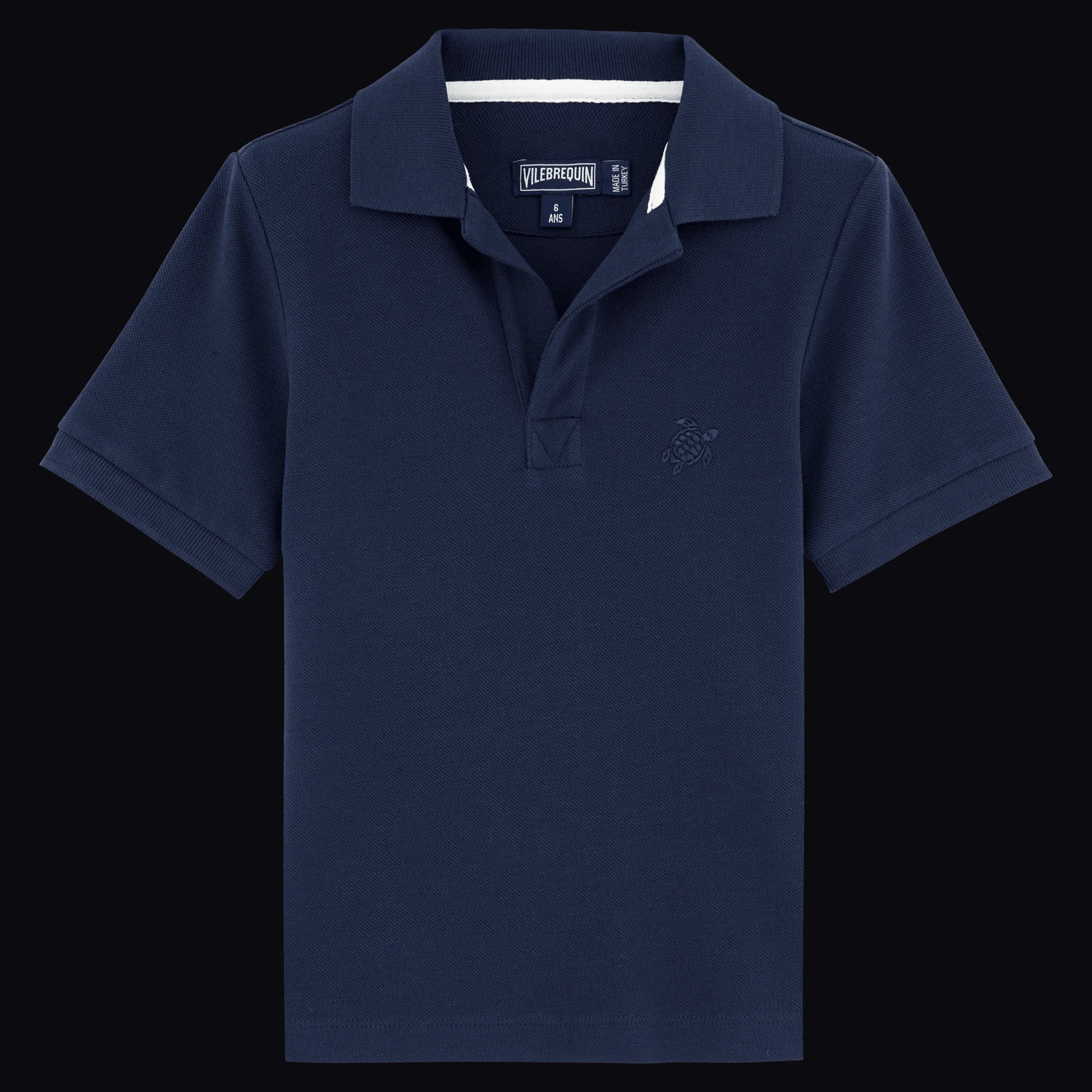 Outlet Vilebrequin Boys Changing Cotton Pique Polo Shirt Solid Navy/Blue