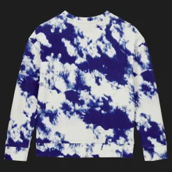 Best Sale Vilebrequin Boys Cotton Crewneck Sweatshirt Tie & Dye Navy/Blue
