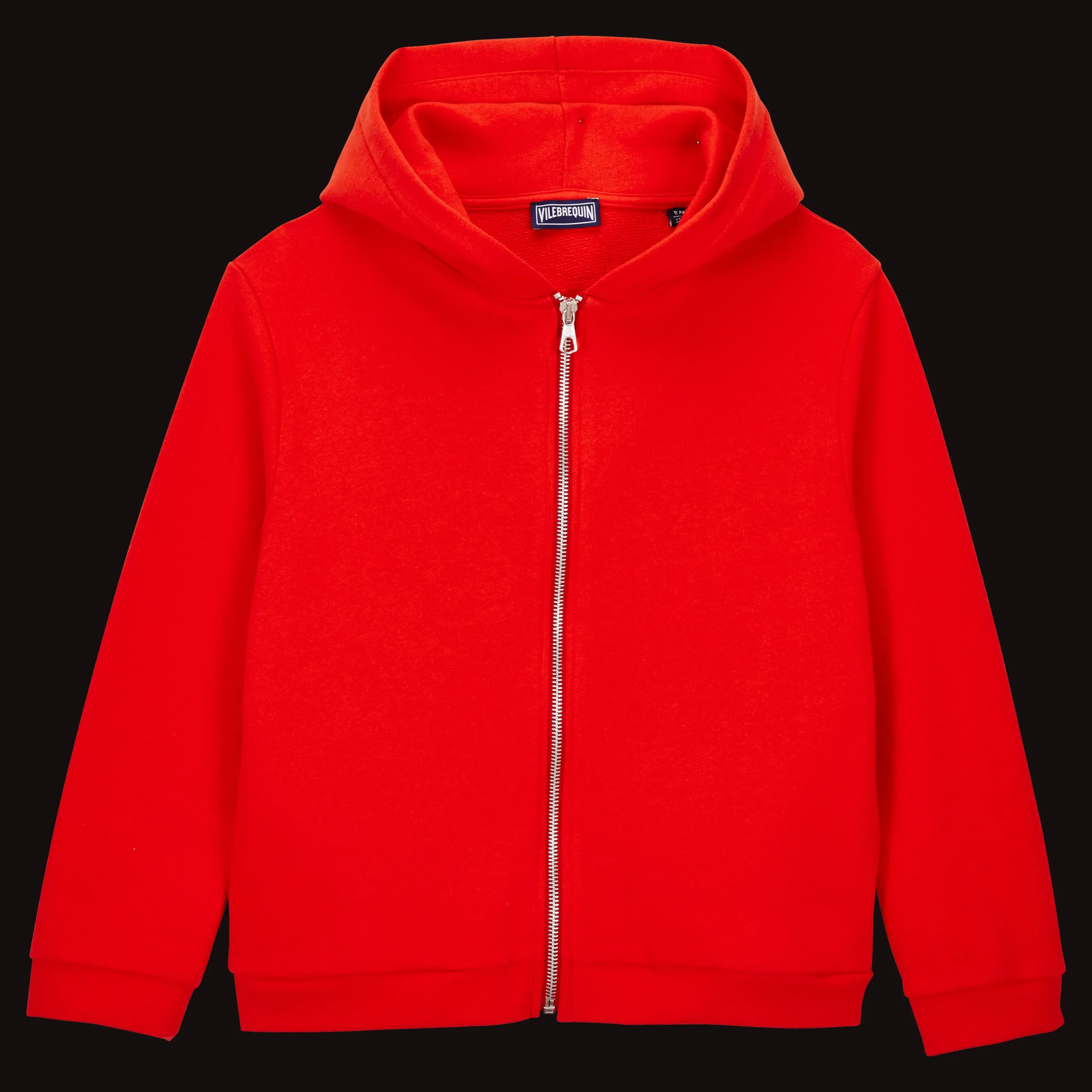 Cheap Vilebrequin Boys Front Zip Sweatshirt Turtle Print At The Back Poppy Red/Red
