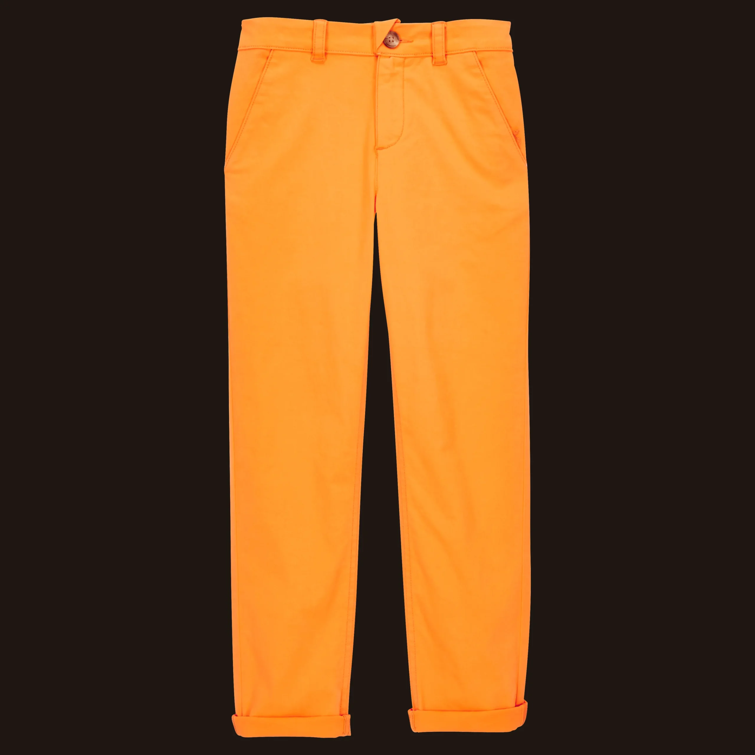 Best Vilebrequin Boys Pants Solid Carrot/Orange