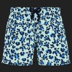 Online Vilebrequin Boys Swim Shorts Turtles Leopard Thalassa/Blue