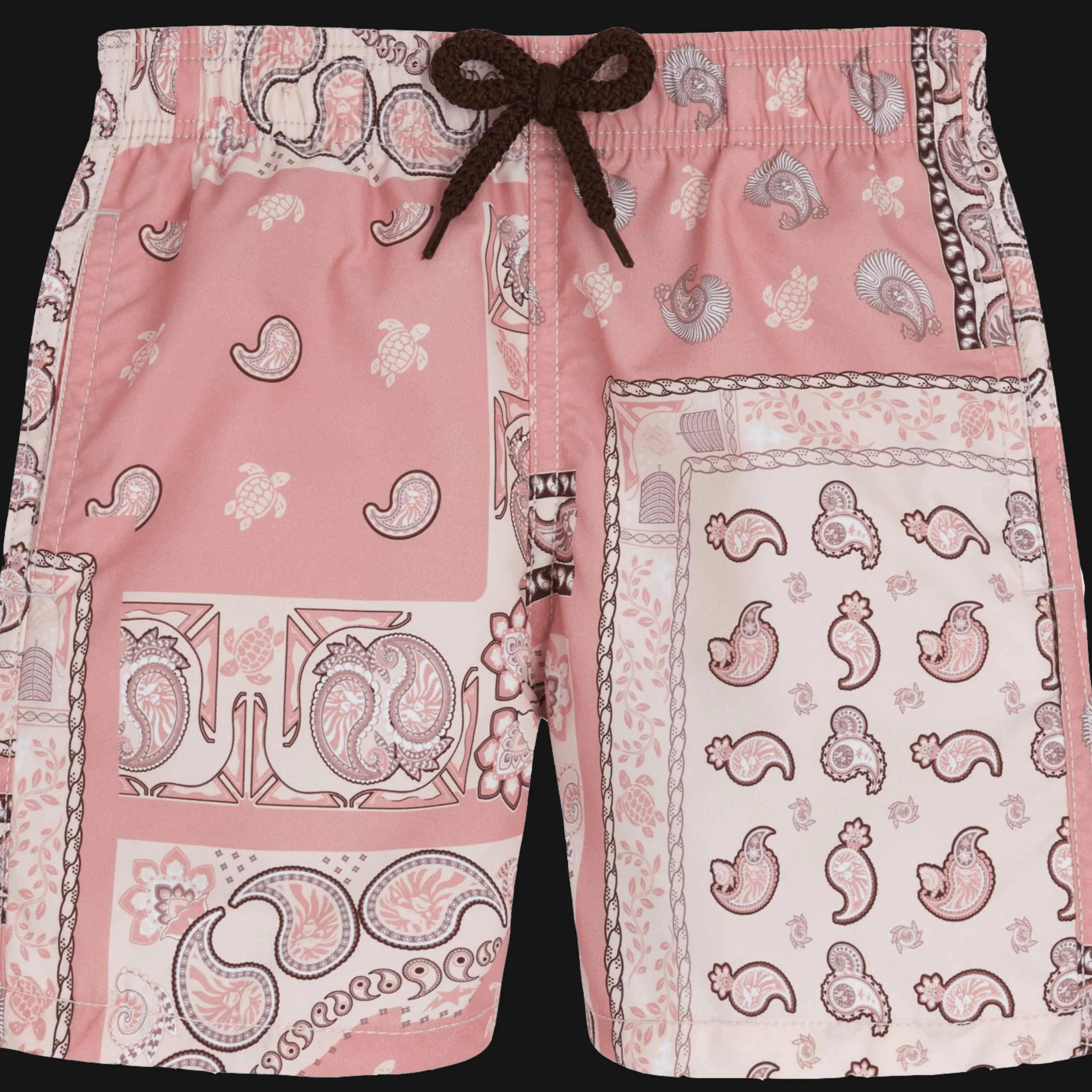 Store Vilebrequin Boys Swim Trunks Bandana - X Bape® Black Candy/Pink