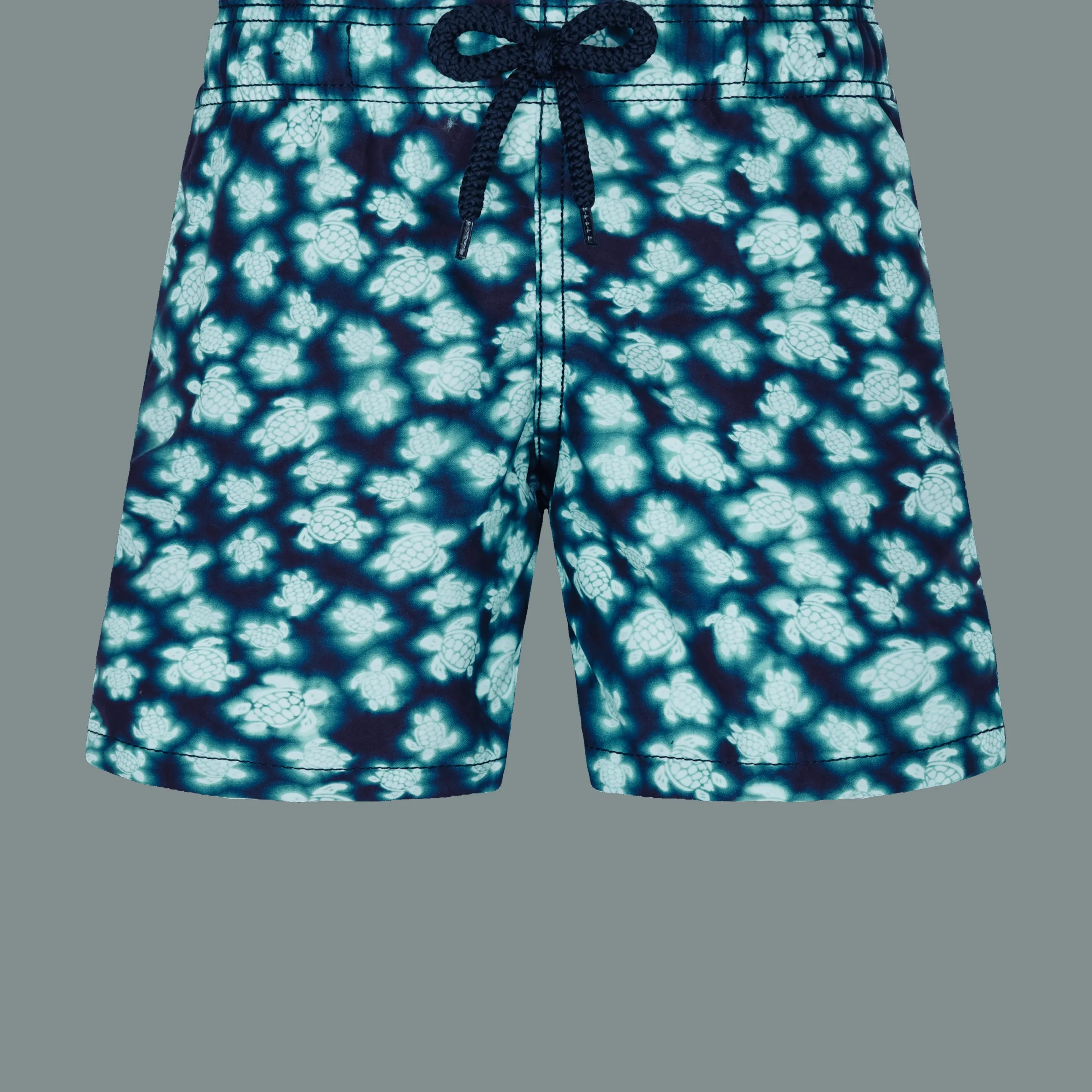 Best Sale Vilebrequin Boys Swim Trunks Blurred Turtles Navy/Blue