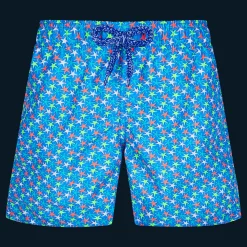 Best Sale Vilebrequin Boys Swim Trunks Micro Starlettes Earthenware/Blue