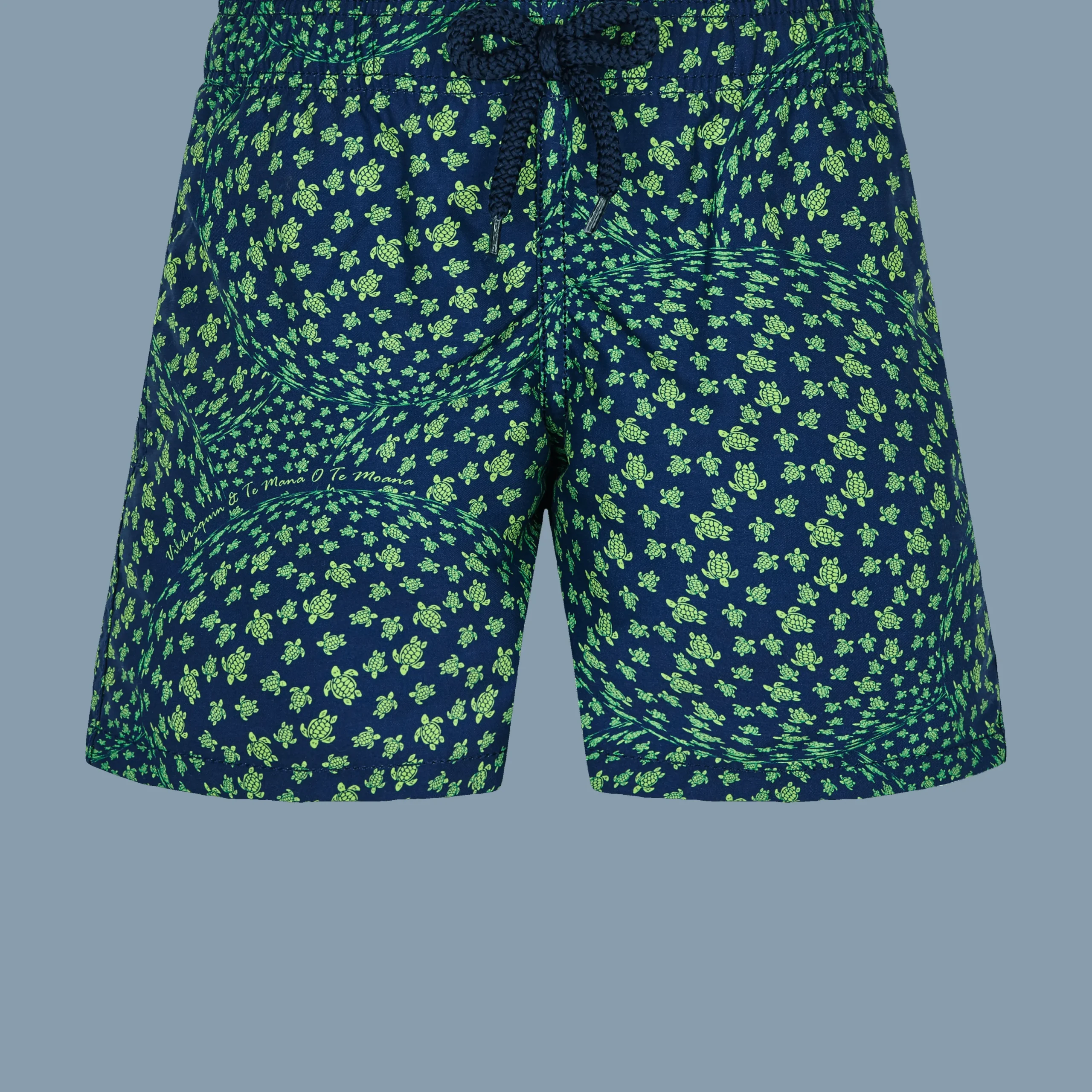 Best Sale Vilebrequin Boys Swim Trunks Te Mana O Te Moana Navy/Blue