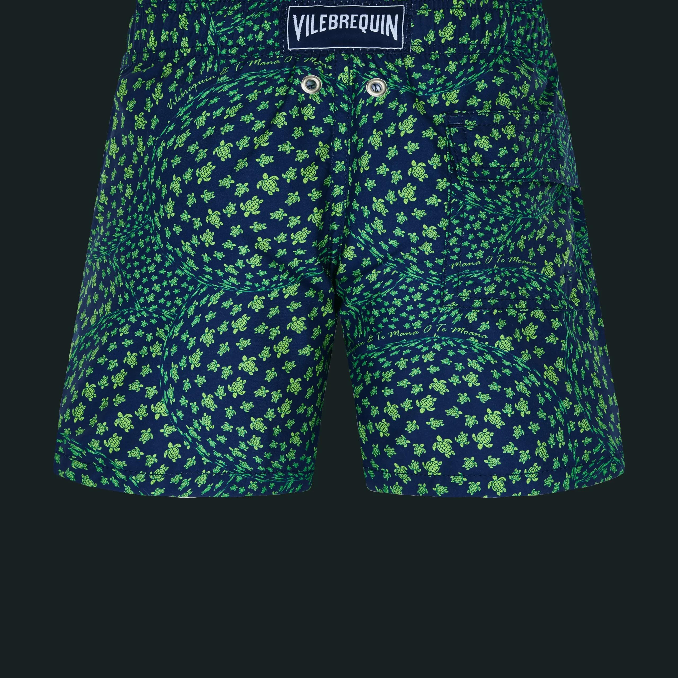 Best Sale Vilebrequin Boys Swim Trunks Te Mana O Te Moana Navy/Blue