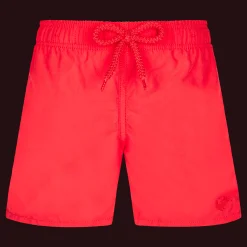 Cheap Vilebrequin Boys Swim Trunks Water-Reactive Crabs & Schrimps Poppy Red/Red