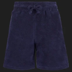 Best Vilebrequin Boys Terry Bermuda Solid Navy/Blue