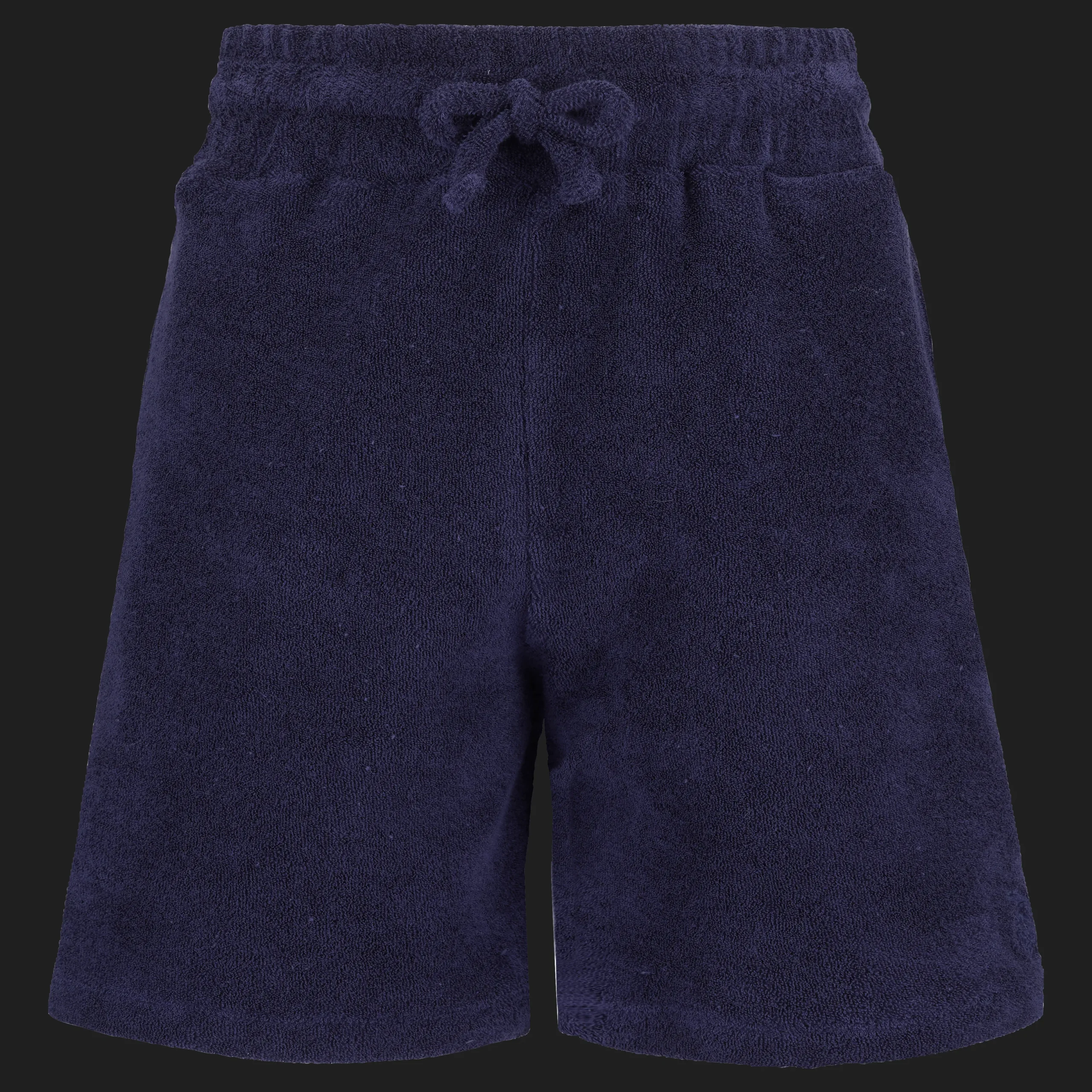 Best Vilebrequin Boys Terry Bermuda Solid Navy/Blue
