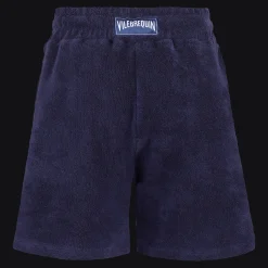 Best Vilebrequin Boys Terry Bermuda Solid Navy/Blue