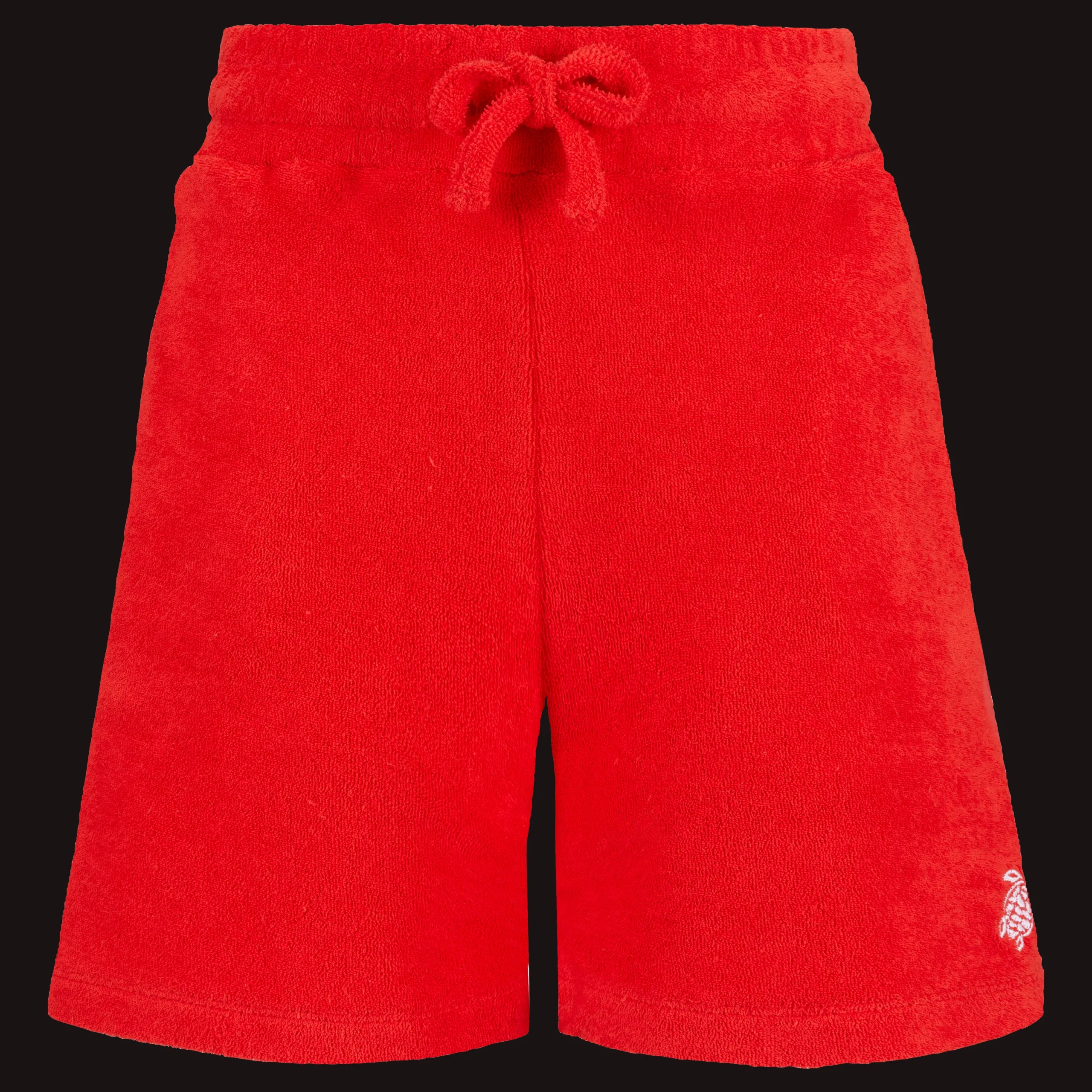 Outlet Vilebrequin Boys Terry Bermuda Solid Poppy Red/Red
