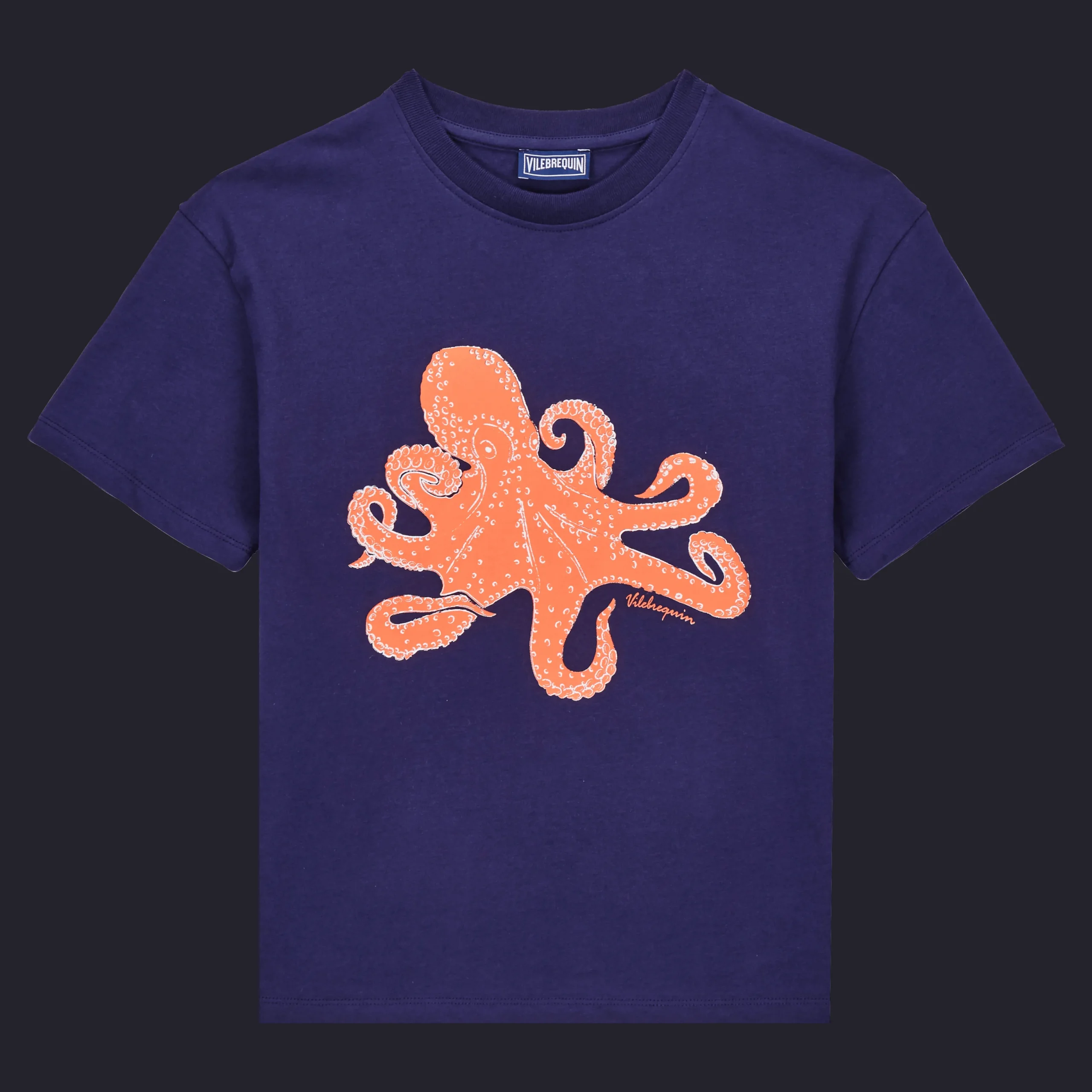 Store Vilebrequin Boys T-Shirt Macro Octopussy Navy/Blue