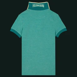 Best Sale Vilebrequin Cotton Pique Boys Polo Shirt Solid Emerald/Green