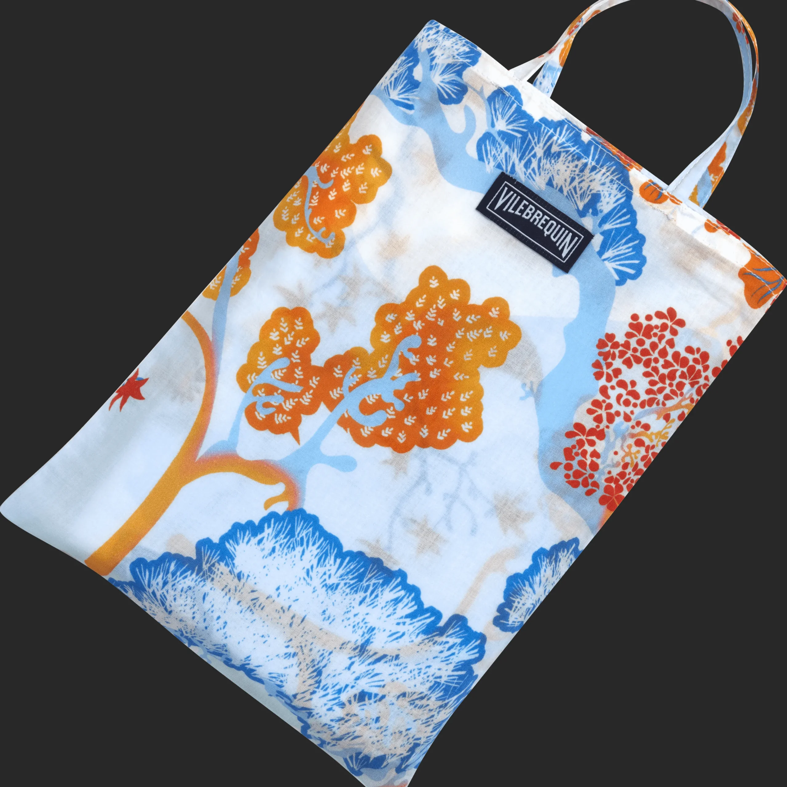 Outlet Vilebrequin Cotton Voile Pareo Peaceful Trees White/White