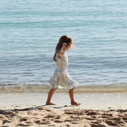 Best Sale Vilebrequin Girl Mini Dress Hidden Fishes - X Poupette St Barth White/White