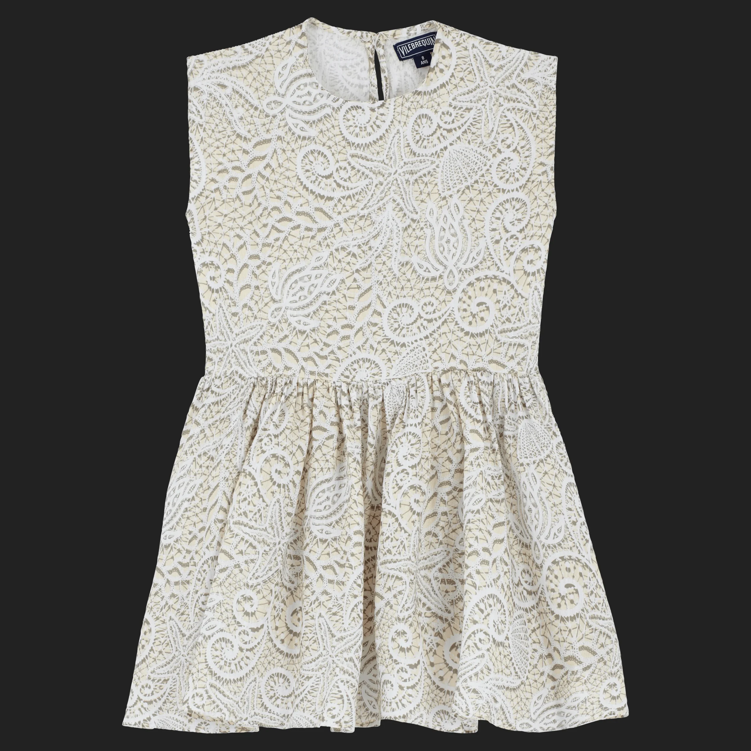 Sale Vilebrequin Girls Dress Dentelles White/White