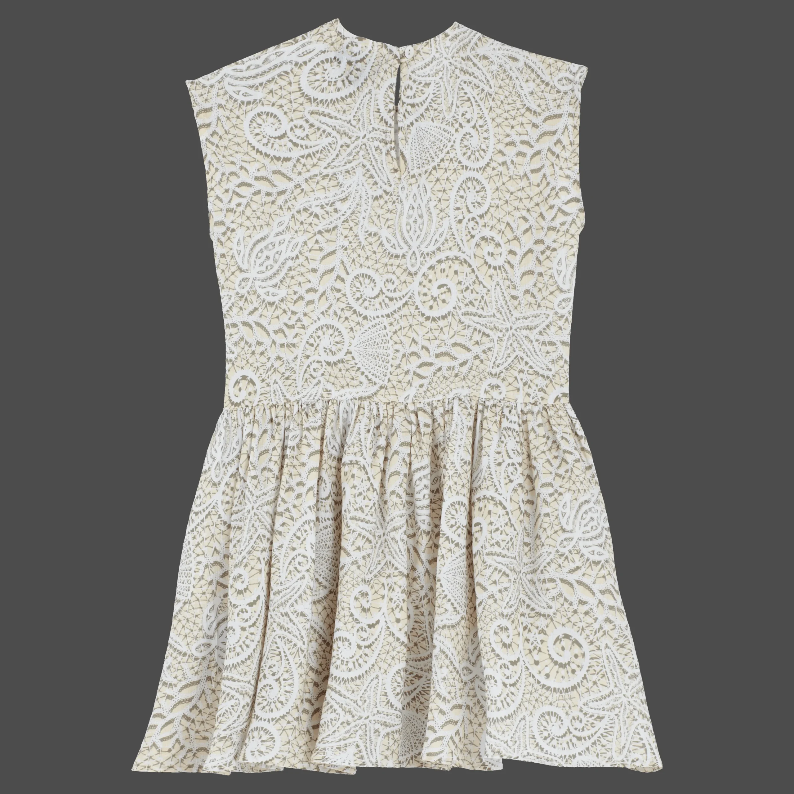 Sale Vilebrequin Girls Dress Dentelles White/White