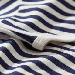Shop Vilebrequin Girls Dress Stripes Navy/White/Blue