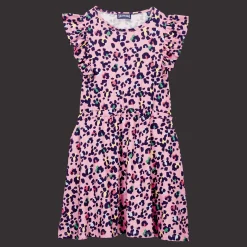 Sale Vilebrequin Girls Dress Turtles Leopard Candy/Pink