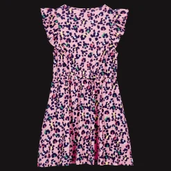 Sale Vilebrequin Girls Dress Turtles Leopard Candy/Pink