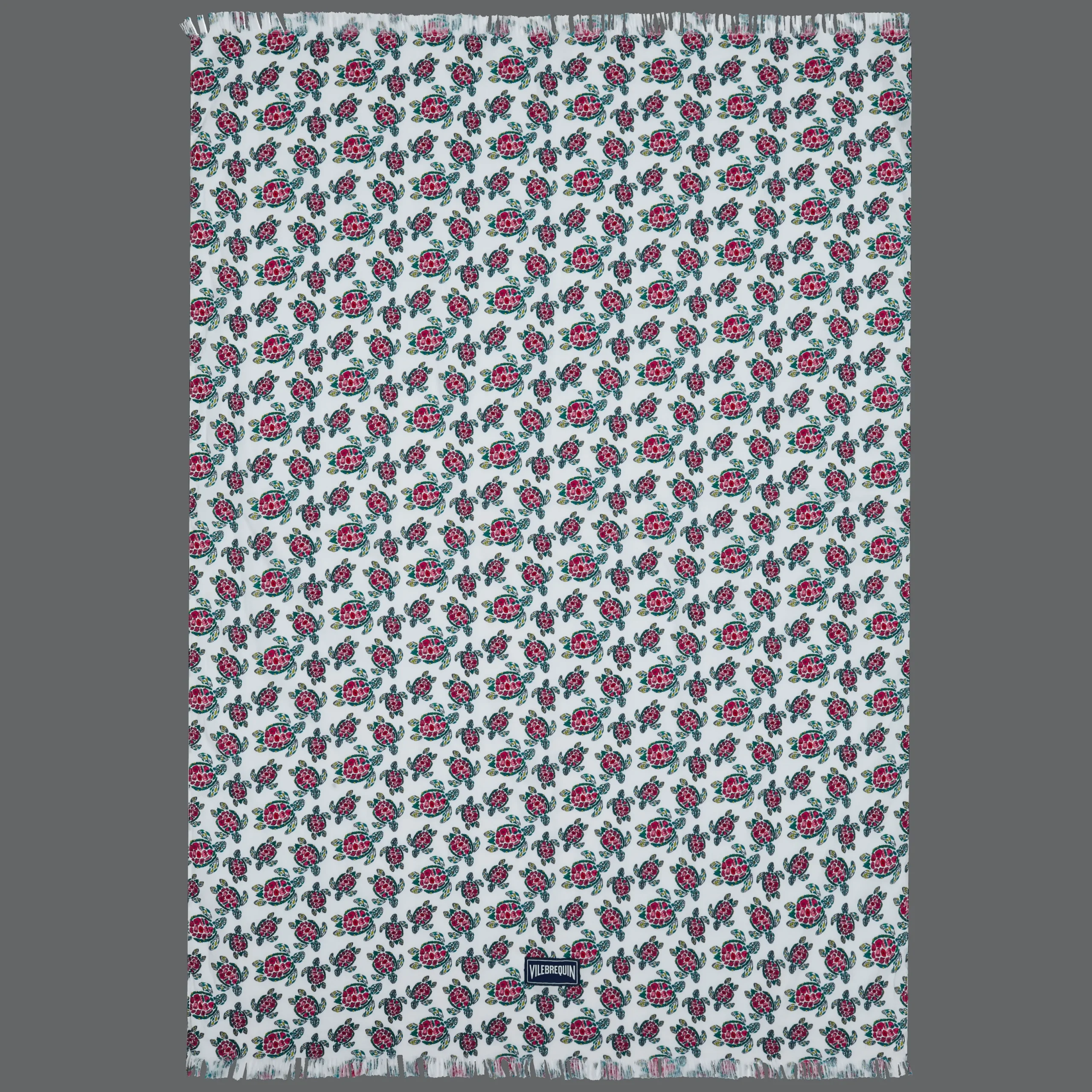 Sale Vilebrequin Girls Fouta Provencal Turtles White/White