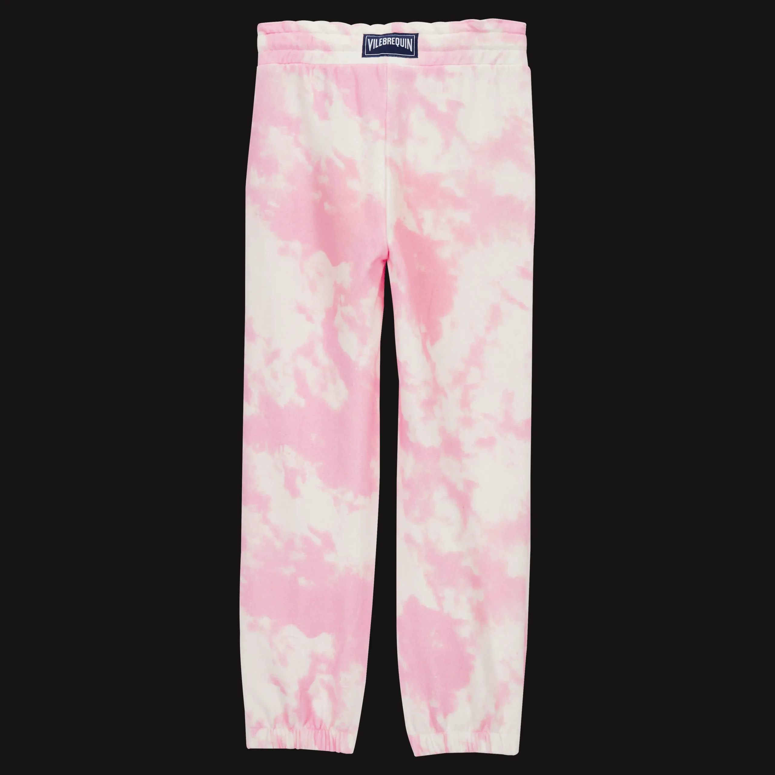 Shop Vilebrequin Girls Jogger Pants Tie & Dye Starfruit/Pink