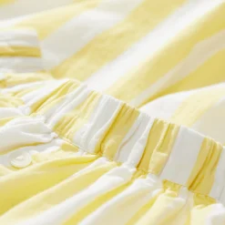 Cheap Vilebrequin Girls Long Skirt Stripes Sunflower/Yellow