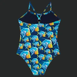Flash Sale Vilebrequin Girls One-Piece Swimsuit Piranhas Navy/Blue