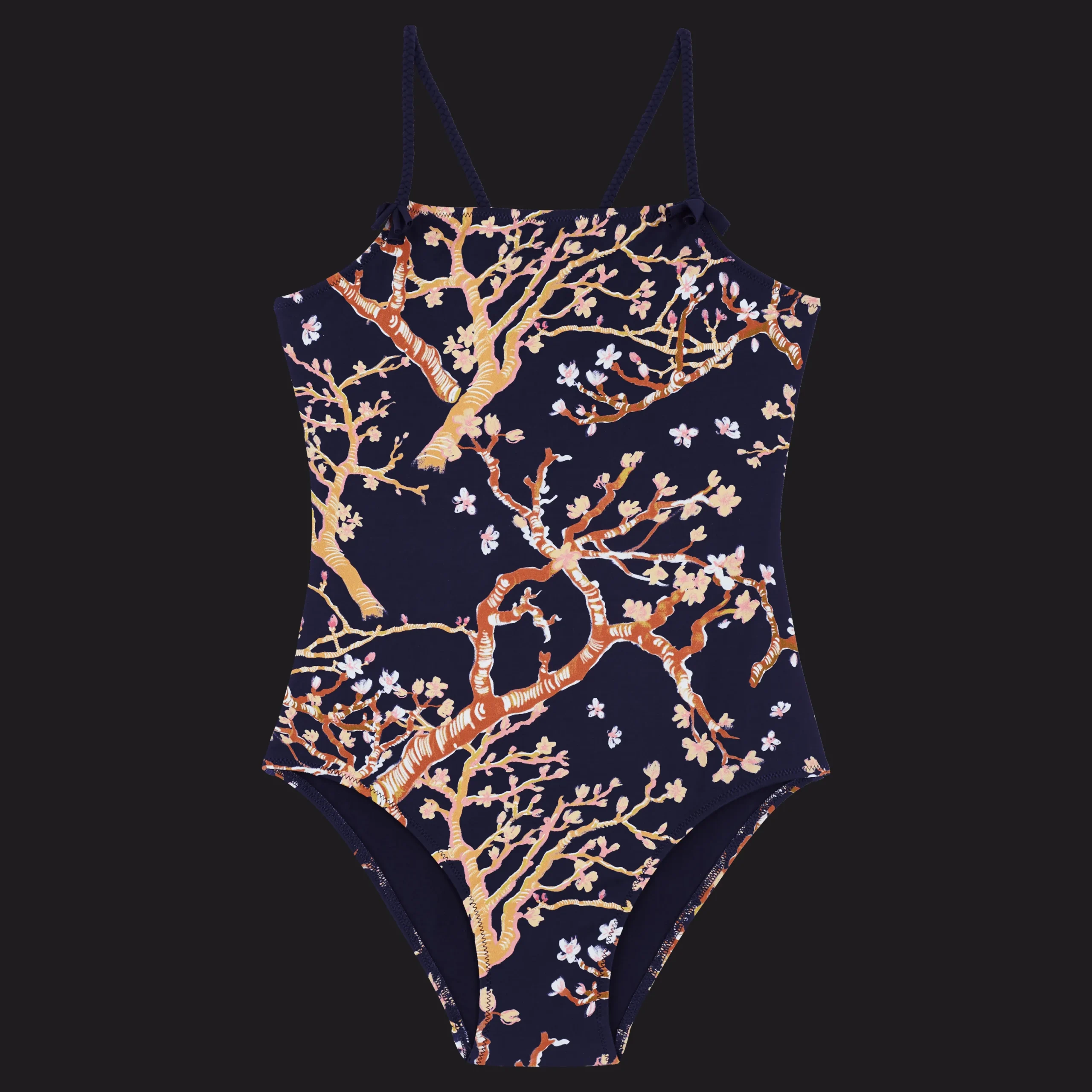 Store Vilebrequin Girls One-Piece Swimsuit Sweet Blossom Navy/Blue