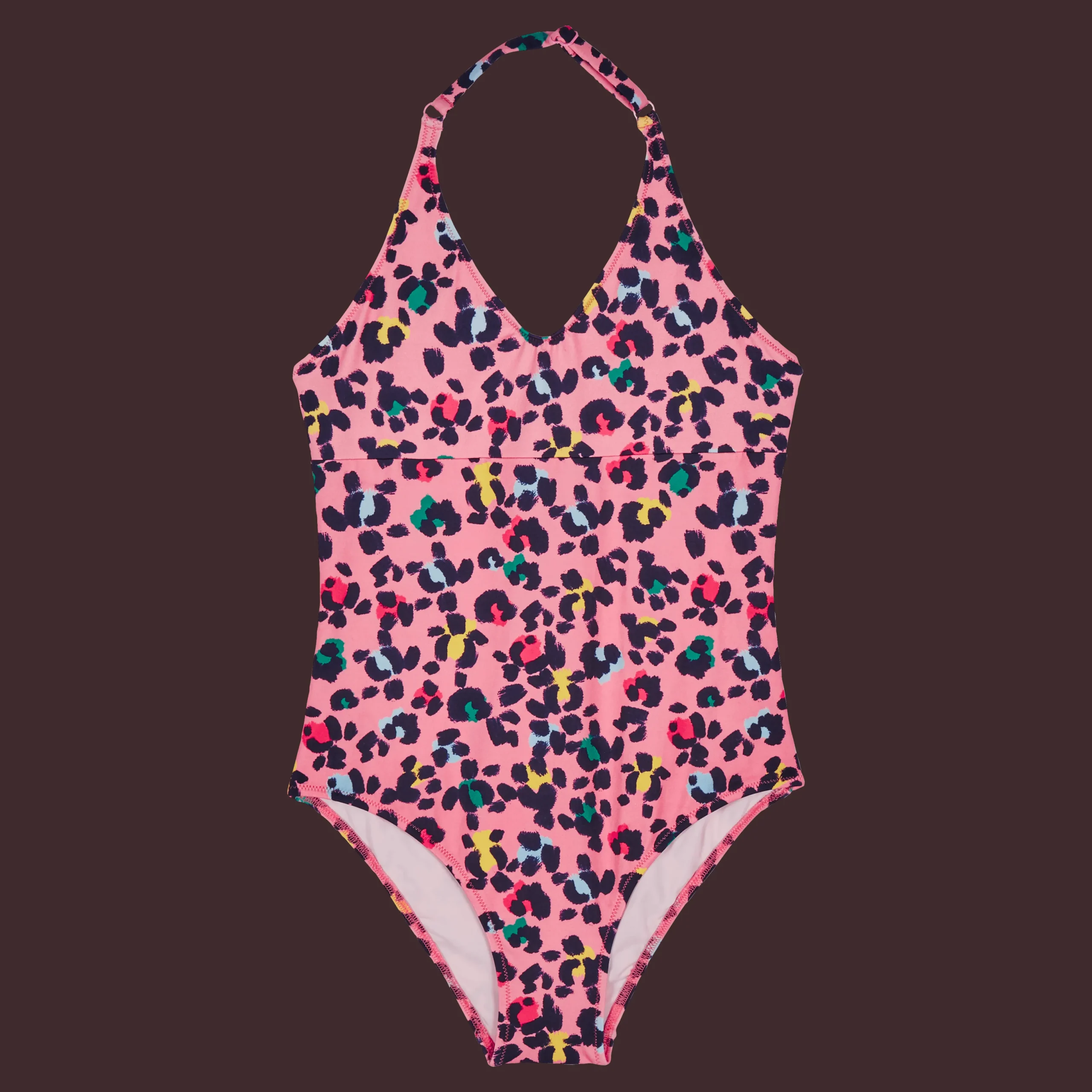 Cheap Vilebrequin Girls One-Piece Swimsuit Turtles Leopard Candy/Pink