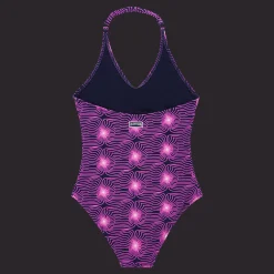 Best Vilebrequin Girls One-Piece Swimtrunk Hypno Shell Navy/Blue
