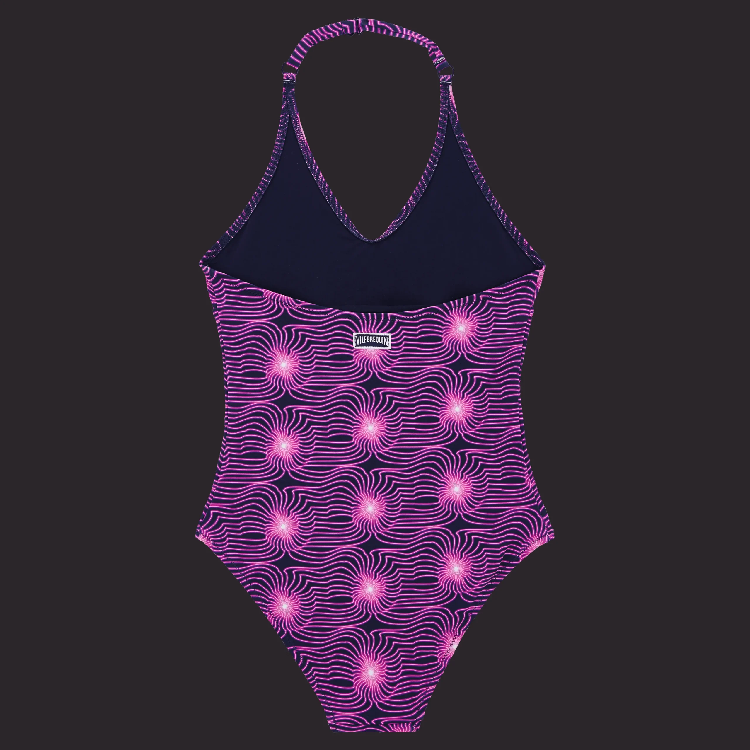 Best Vilebrequin Girls One-Piece Swimtrunk Hypno Shell Navy/Blue