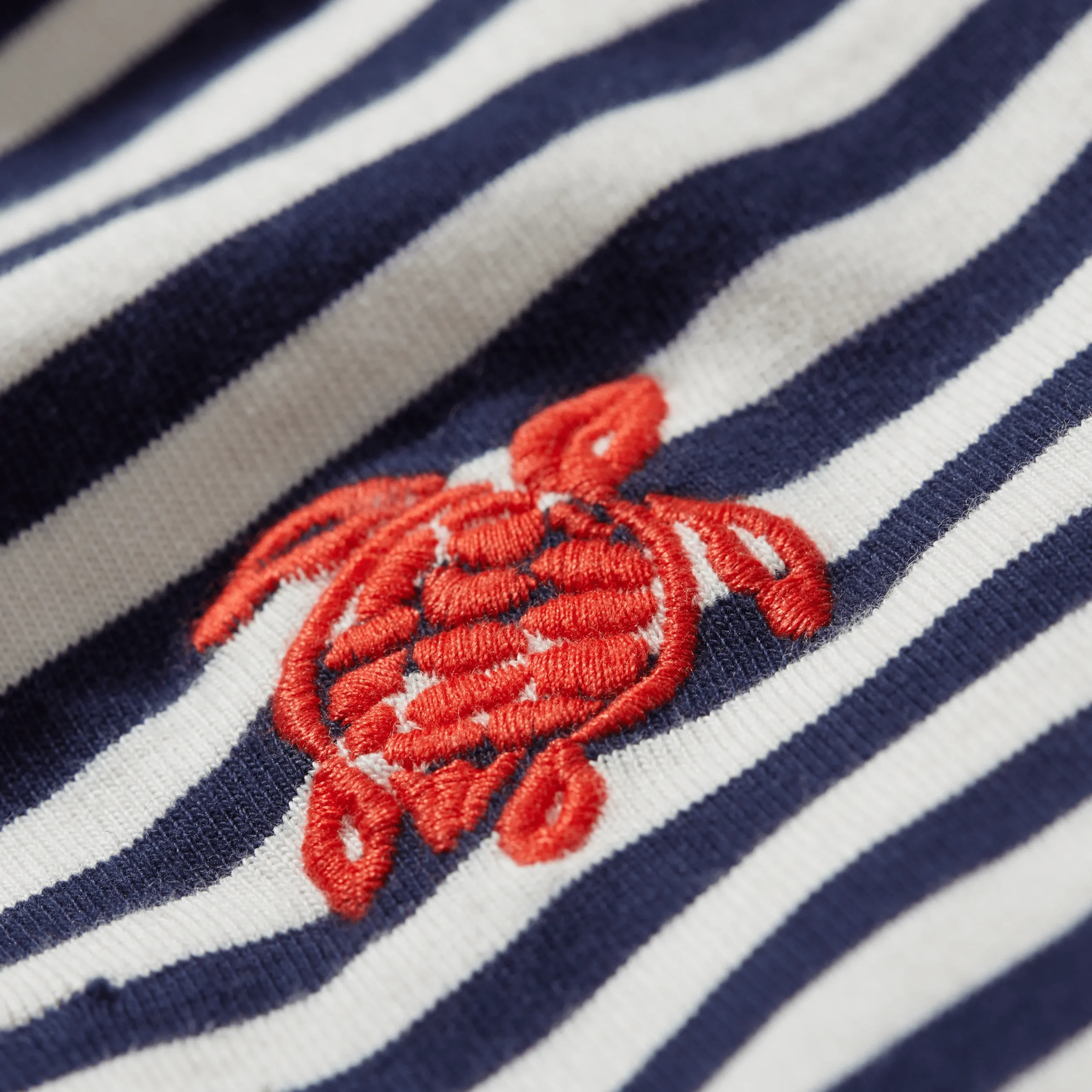 Shop Vilebrequin Girl'S Striped Long-Sleeve T-Shirt Navy/White/Blue