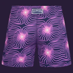 Hot Vilebrequin Girls Swim Short Hypno Shell Navy/Blue