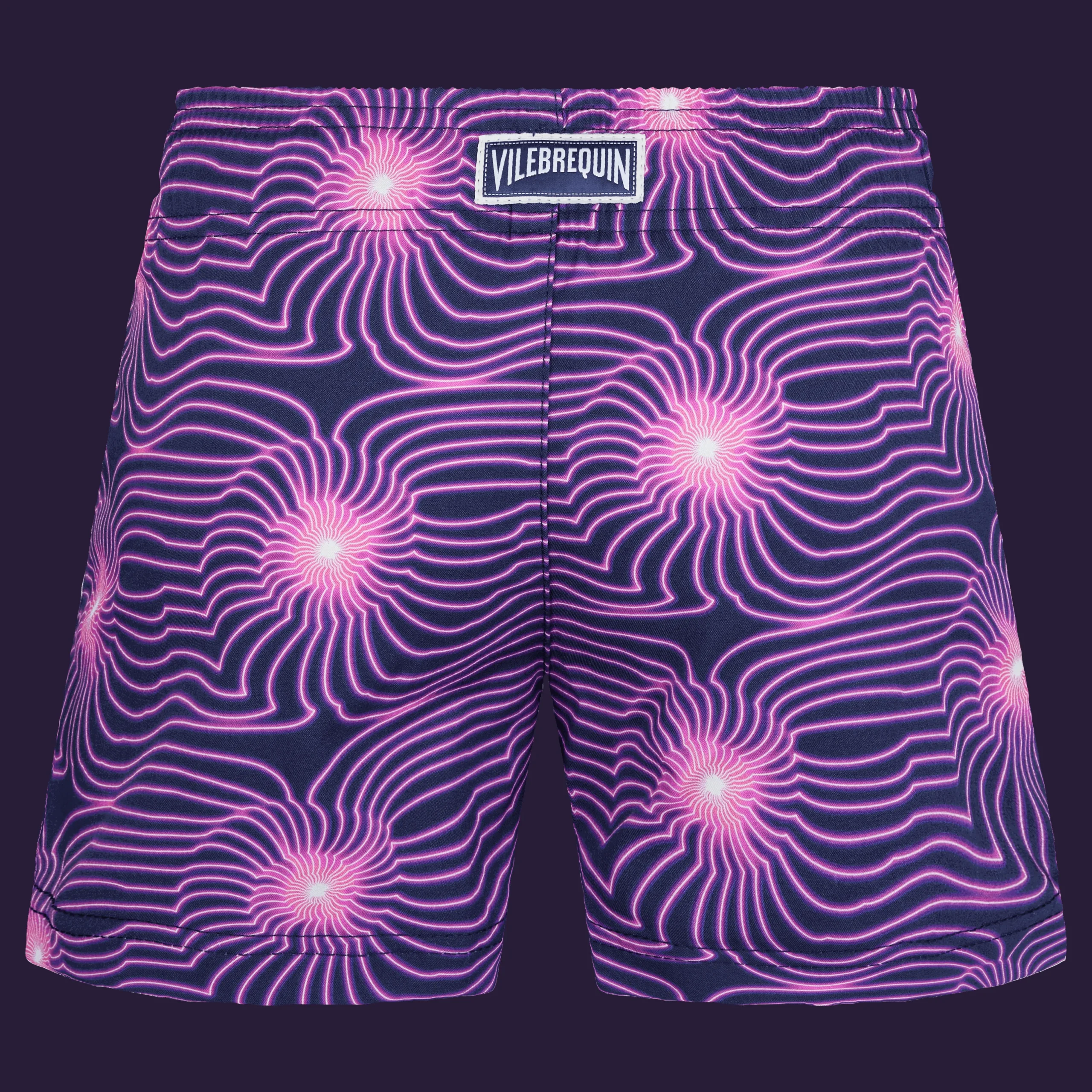 Hot Vilebrequin Girls Swim Short Hypno Shell Navy/Blue