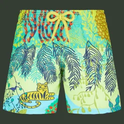Best Sale Vilebrequin Girls Swim Short Jungle Rousseau Ginger/Green