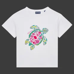 Best Vilebrequin Girls T-Shirt Provencal Turtle White/White