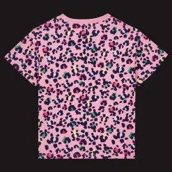 Sale Vilebrequin Girls T-Shirt Turtles Leopard Candy/Pink