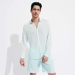 Discount Vilebrequin Jersey Tencel Men Shirt Thalassa/Blue