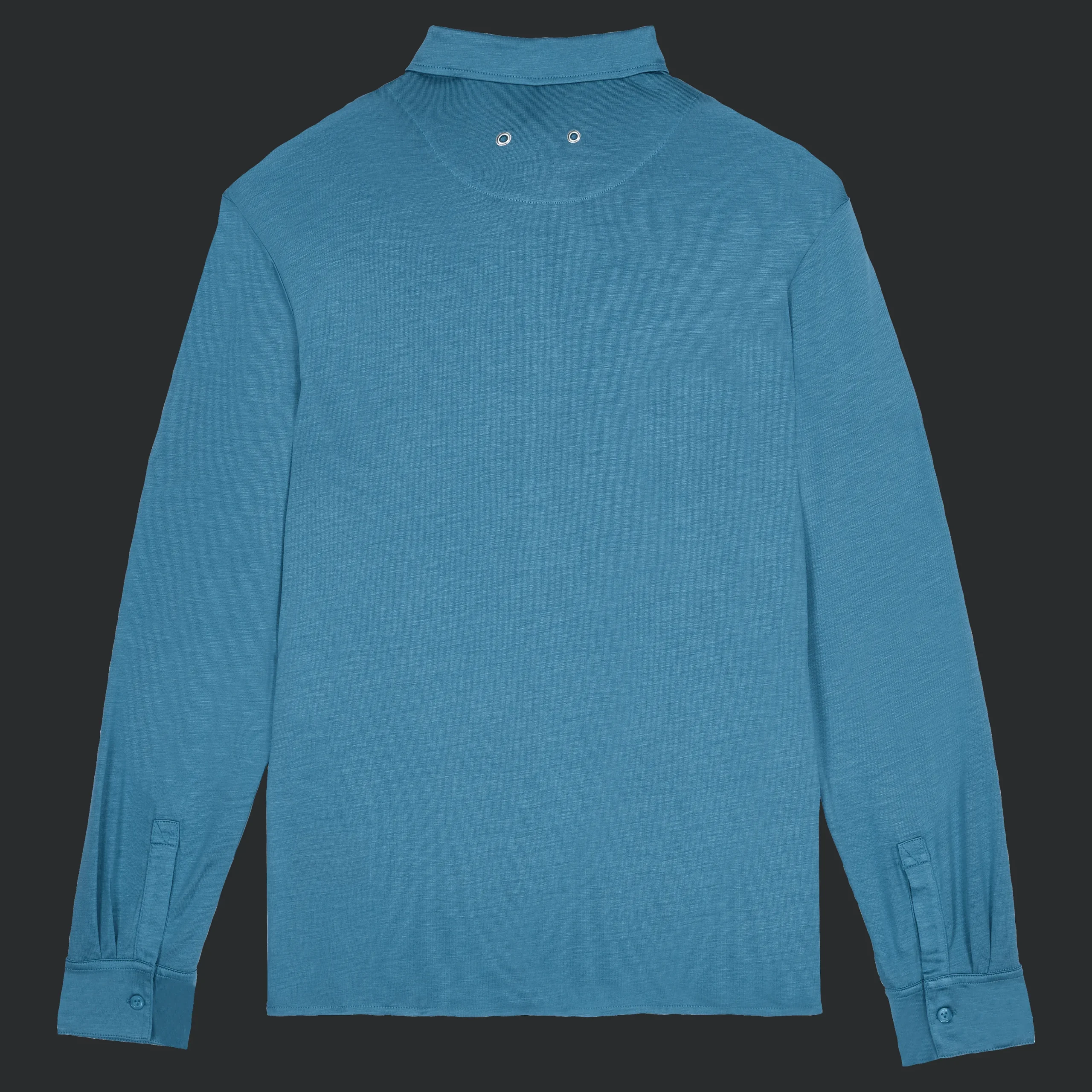 Cheap Vilebrequin Jersey Tencel Men Shirt Calanque/Blue