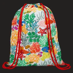 Cheap Vilebrequin Kids Backpack Fonds Marins Multicolores White/White