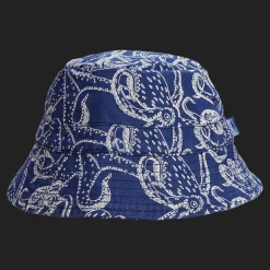 Sale Vilebrequin Kids Cotton Bucket Hat Macro Octopussy Navy/Blue