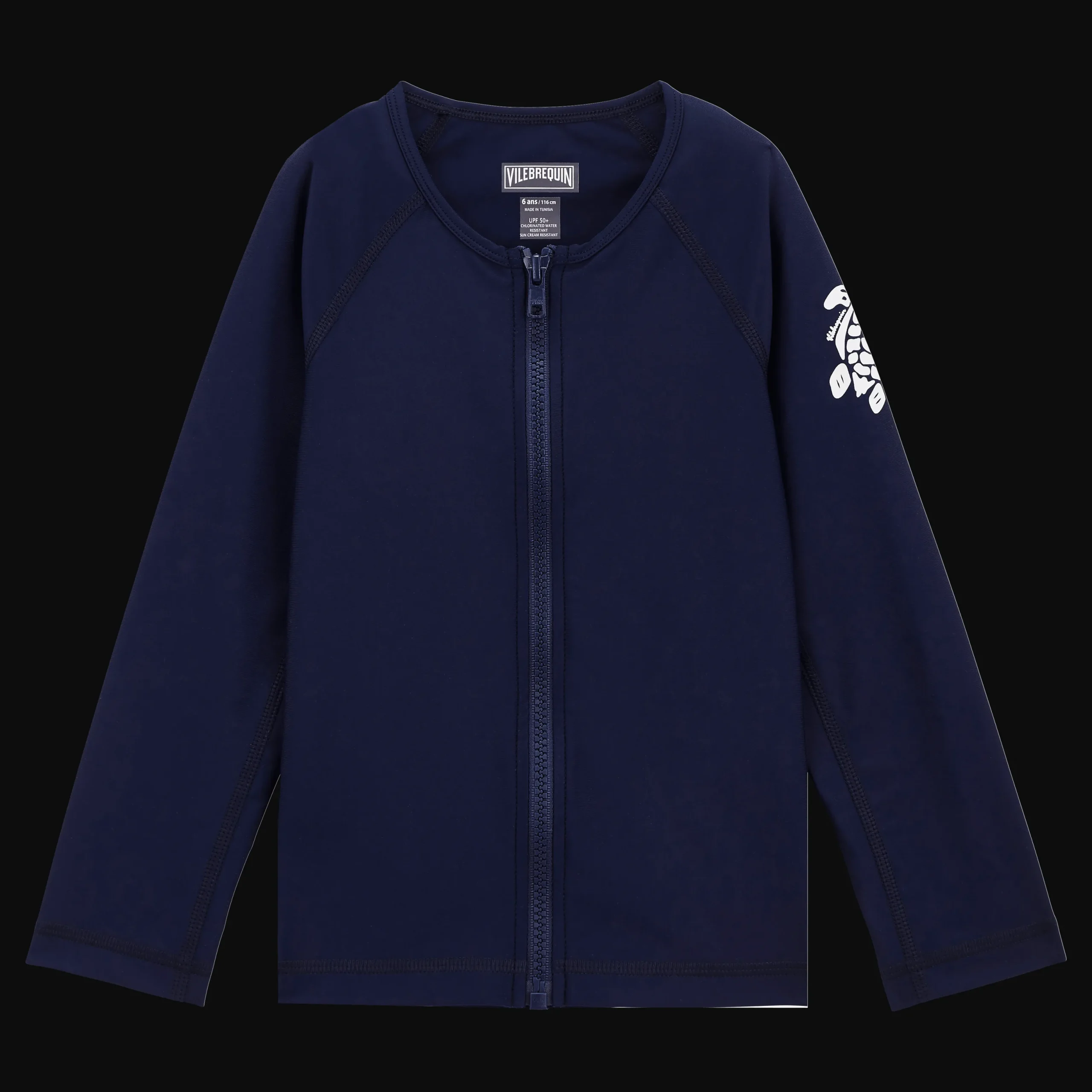 Best Sale Vilebrequin Kids Long Sleeves Rashguard Solid Navy/Blue