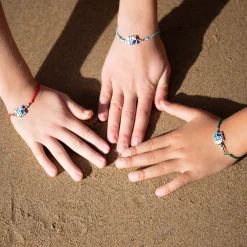 Online Vilebrequin Kids String Enameled Turtle Bracelet - X Gas Bijoux Lazulii Blue/Blue