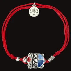 Clearance Vilebrequin Kids String Enameled Turtle Bracelet - X Gas Bijoux Poppy Red/Red